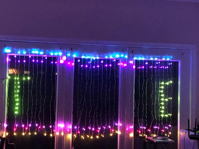 Customer photo of the LED curtain light